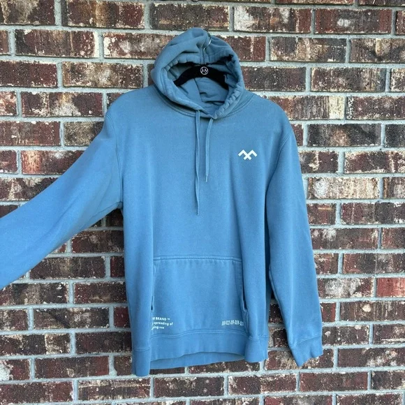 HVIII Brand Goods Hoodie Blue White Logo Powerlifting Weight Gym Size Medium M - Picture 2 of 9